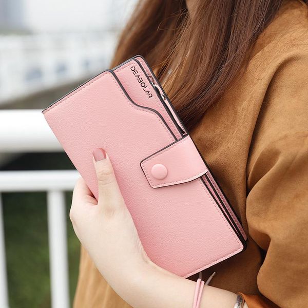 wallets ladies wallet women's long zipper korean buckle clutch multifunctional mobile phone bag, Red;black
wallets ladies wallet women's long zipper korean buckle clutch multifunctional mobile phone bag, Red;black