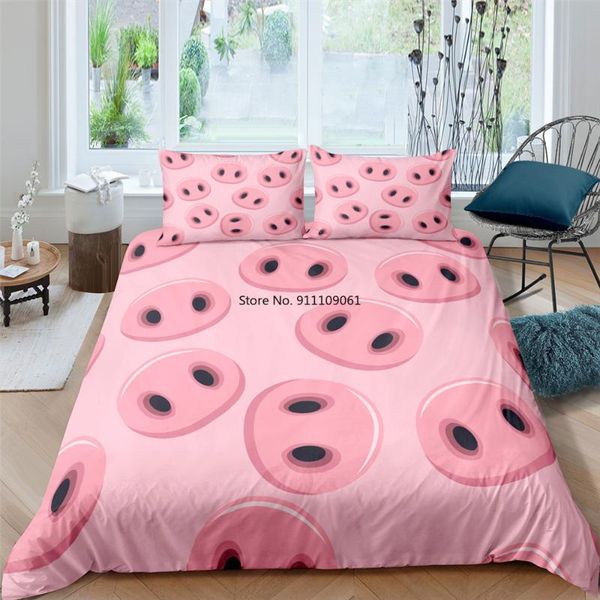 bedding sets cute piggy printed pink duvet cover set 2-3pcs cartoon animal king size bedclothes home textile for kids adult
bedding sets cute piggy printed pink duvet cover set 2-3pcs cartoon animal king size bedclothes home textile for kids adult