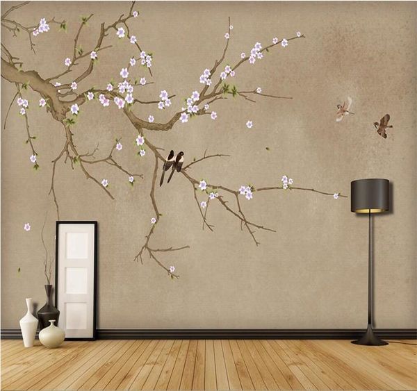 wallpapers xue su custom wallpaper bedroom mural modern hand-painted plum flowers and birds background wall decoration painting
wallpapers xue su custom wallpaper bedroom mural modern hand-painted plum flowers and birds background wall decoration painting