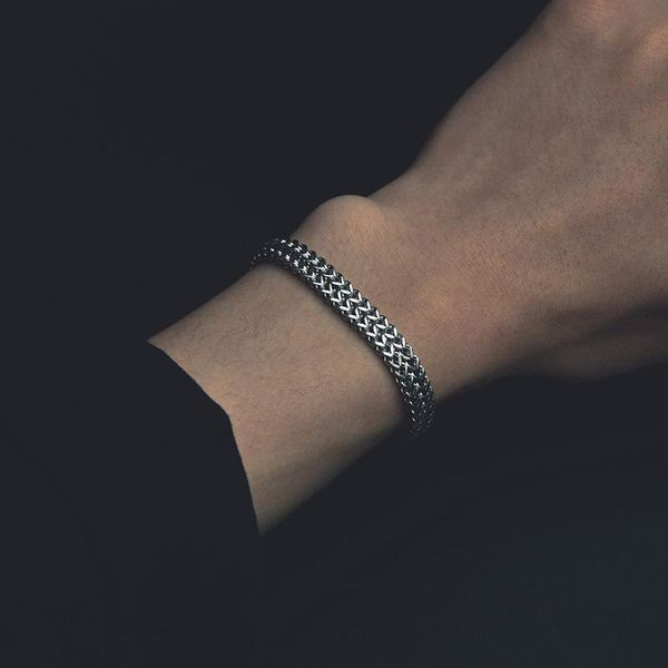link chain kunjoe vintage oxidized punk curb bracelet for men stainless steel antique silver color male jewelry pulseiralink, Black
link chain kunjoe vintage oxidized punk curb bracelet for men stainless steel antique silver color male jewelry pulseiralink, Black