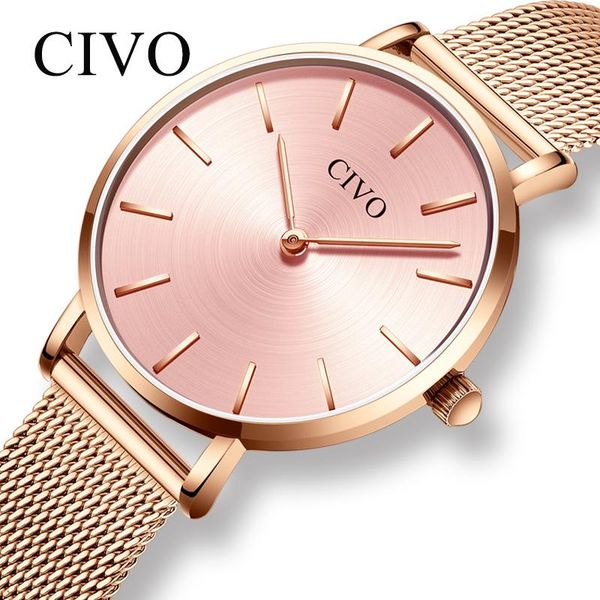 wristwatches civo mens watches fashion 2021 waterproof slim steel mesh strap quartz women simple casual clock relogio feminino, Slivery;brown
wristwatches civo mens watches fashion 2021 waterproof slim steel mesh strap quartz women simple casual clock relogio feminino, Slivery;brown