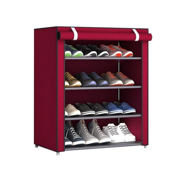 clothing & wardrobe storage dustproof non-woven fabric shoes rack organizer home bedroom dormitory shoe racks shelf cabinet 4-layers wine re 
clothing & wardrobe storage dustproof non-woven fabric shoes rack organizer home bedroom dormitory shoe racks shelf cabinet 4-layers wine re