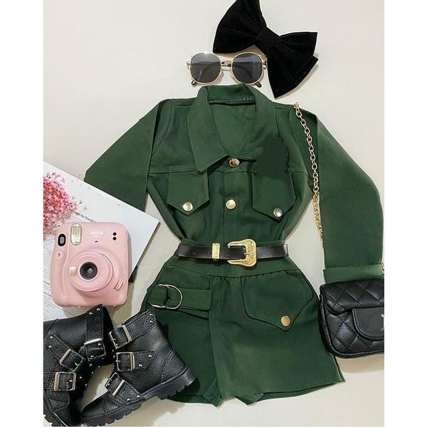 clothing sets 2-8y kids girls autumn clothes baby long sleeve lapel jacket with pocket + culottes shorts fashion children, White
clothing sets 2-8y kids girls autumn clothes baby long sleeve lapel jacket with pocket + culottes shorts fashion children, White