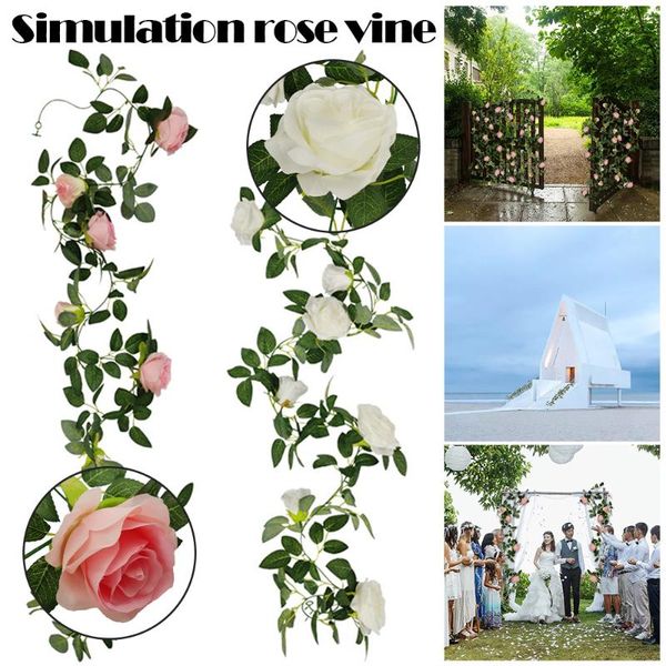 artificial rose vine hanging flowers for wall decoration rattan fake plants leaves garland romantic wedding home decor decorative & wreaths
artificial rose vine hanging flowers for wall decoration rattan fake plants leaves garland romantic wedding home decor decorative & wreaths