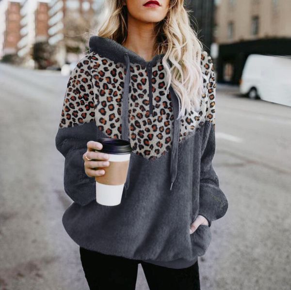 trendy iadies' sweaters cn204 women's leopard pattern stitching long sleeve loose casual plush sweater coat in autumn and winterho, Black
trendy iadies' sweaters cn204 women's leopard pattern stitching long sleeve loose casual plush sweater coat in autumn and winterho, Black