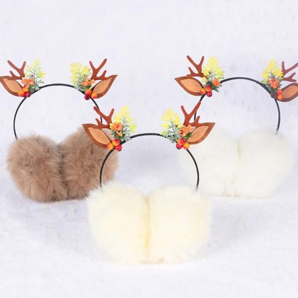 berets christmas antler hair band headdress winter warm earmuff girl lovely imitation ear warmer xmas gift, Blue;gray
berets christmas antler hair band headdress winter warm earmuff girl lovely imitation ear warmer xmas gift, Blue;gray