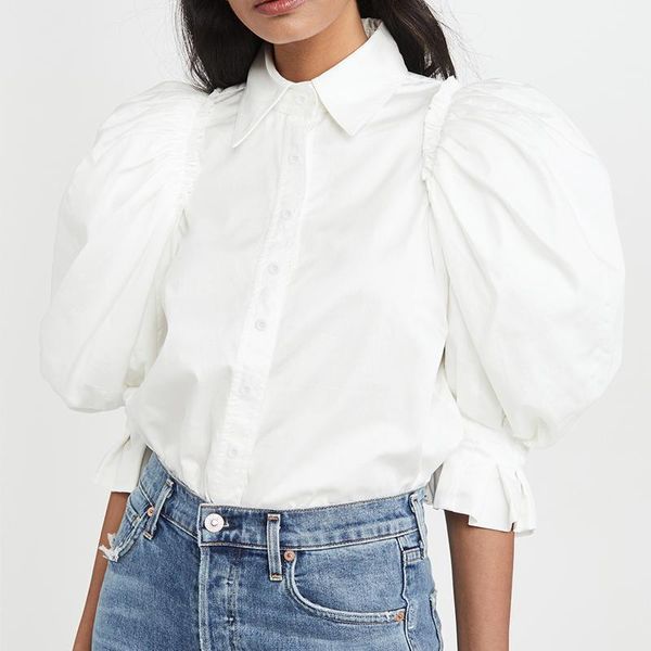 women's blouses & shirts 2021 summer fashion lapel blouse vonda women puff shirt casual solid office lady feminina party blusa s-5, White
women's blouses & shirts 2021 summer fashion lapel blouse vonda women puff shirt casual solid office lady feminina party blusa s-5, White