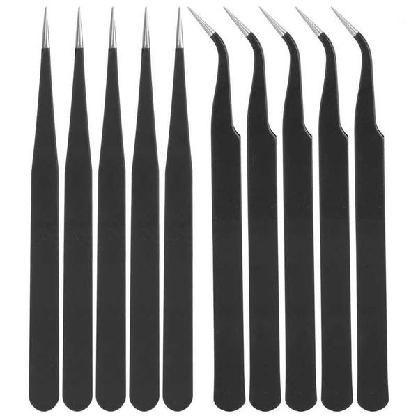 stainless steel tweezers anti static nipper picking tool sewing accessories black notions & tools
stainless steel tweezers anti static nipper picking tool sewing accessories black notions & tools