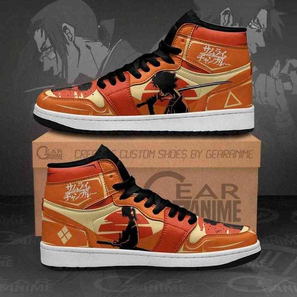 samurai champloo mugen and jin sneakers anime sho, Black