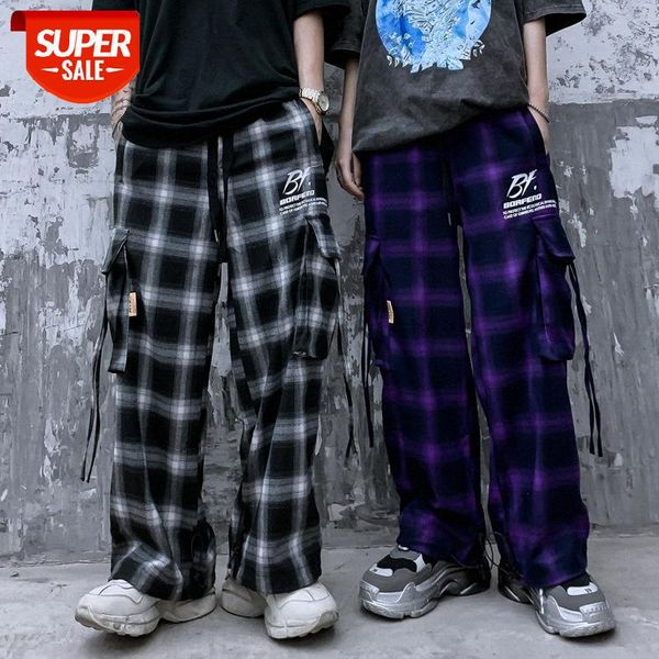 hip-hop streamer plaid wide-leg trousers straight leg waist big pocket overalls casual pants #2p3h, Black
hip-hop streamer plaid wide-leg trousers straight leg waist big pocket overalls casual pants #2p3h, Black