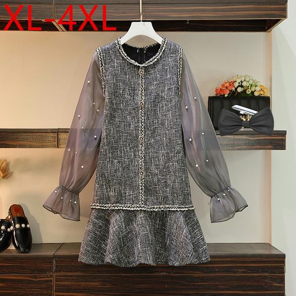 plus size dresses dress for women autumn o neck flare long sleeve woolen patchwork beading ruffles xl 2xl 3xl 4xl, Black
plus size dresses dress for women autumn o neck flare long sleeve woolen patchwork beading ruffles xl 2xl 3xl 4xl, Black