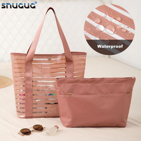 outdoor bags 2pcs/set pvc swimming bag gym tote transparent handbags clear beach pool swim storage for women travel waterproof
outdoor bags 2pcs/set pvc swimming bag gym tote transparent handbags clear beach pool swim storage for women travel waterproof