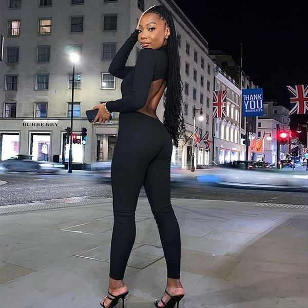 backless hollow out black women jumpsuits long sleeve bodycon turtleneck skinny zipper womens female overall, Black;white
backless hollow out black women jumpsuits long sleeve bodycon turtleneck skinny zipper womens female overall, Black;white