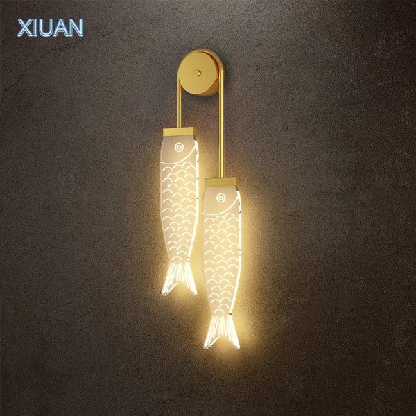 wall lamps creative golden fish light acrylic lampshade living room tv background bedroom bedside decorative led lighting
wall lamps creative golden fish light acrylic lampshade living room tv background bedroom bedside decorative led lighting