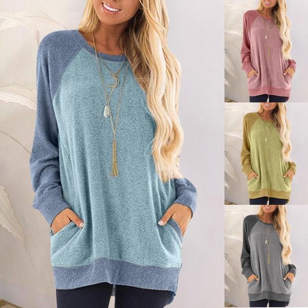women's sweaters for women round neck solid color pocket tee shirt 2021 fashion long sleeve t-shirts female clothing, White;black
women's sweaters for women round neck solid color pocket tee shirt 2021 fashion long sleeve t-shirts female clothing, White;black