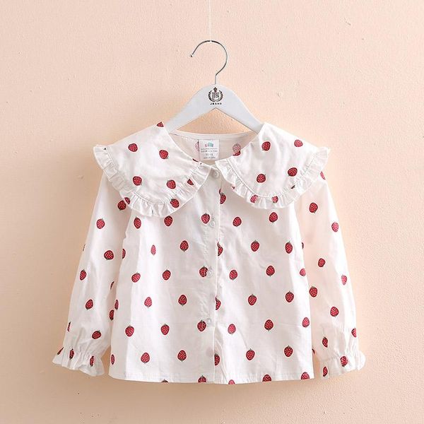 shirts toddler girls spring strawberry print korean lapel long sleeves for girl kids clothing 2021 baby blouse 2-8 y, White;black
shirts toddler girls spring strawberry print korean lapel long sleeves for girl kids clothing 2021 baby blouse 2-8 y, White;black