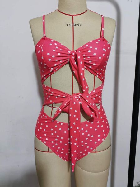 est female swimsuits, polka dot print sleeveless one-piece swimwear for women, red/pink/wine red/yellow two-piece suits
est female swimsuits, polka dot print sleeveless one-piece swimwear for women, red/pink/wine red/yellow two-piece suits