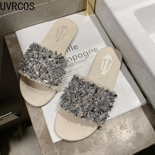 slippers women's vamp personality rhinestone sequins decoration fashion all-match temperament yy5j, Black
slippers women's vamp personality rhinestone sequins decoration fashion all-match temperament yy5j, Black