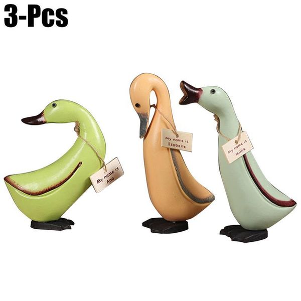 decorative objects & figurines 3pcs table ornament fashionable handmade cute wooden duck home figure decor
decorative objects & figurines 3pcs table ornament fashionable handmade cute wooden duck home figure decor