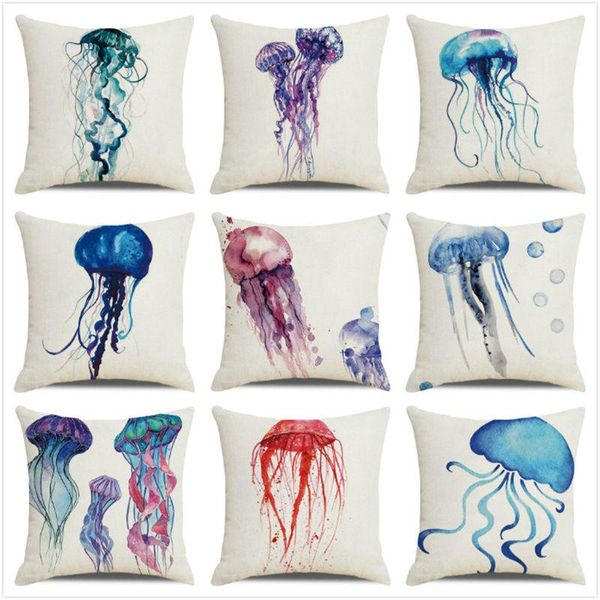cushion/decorative pillow 45cm*45cm floating jellyfish in watercolor design linen/cotton throw covers cushion cover home decor pillowcase
cushion/decorative pillow 45cm*45cm floating jellyfish in watercolor design linen/cotton throw covers cushion cover home decor pillowcase