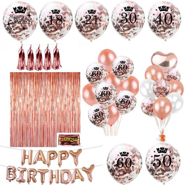 party decoration zljq rose gold happy birthday bunting banner balloons 18 21st 30 40 50 60th number adults 75
party decoration zljq rose gold happy birthday bunting banner balloons 18 21st 30 40 50 60th number adults 75