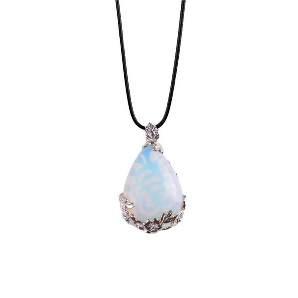 pendant necklaces 1pc natural quartz crystal stone waterdrop flower healing necklace, Silver
pendant necklaces 1pc natural quartz crystal stone waterdrop flower healing necklace, Silver