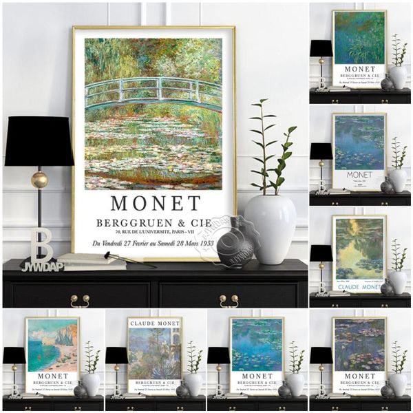paintings modern art, claude monet bridge over a pond of water lilies, gallery exhibition poster, print, poster wall art
paintings modern art, claude monet bridge over a pond of water lilies, gallery exhibition poster, print, poster wall art