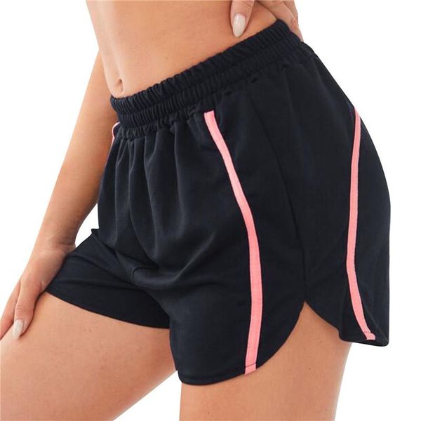 women's shorts summer jogging women contrast color sports loose fit side split high waist short pants, White;black
women's shorts summer jogging women contrast color sports loose fit side split high waist short pants, White;black