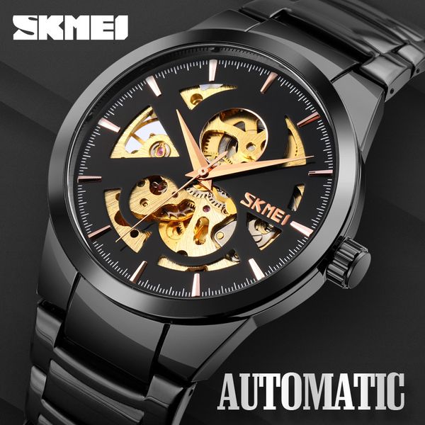skmei 9243 automatic watches fashion men fully stole mechanical hollow dial for man dress clock relogio masculino, Slivery;brown
skmei 9243 automatic watches fashion men fully stole mechanical hollow dial for man dress clock relogio masculino, Slivery;brown