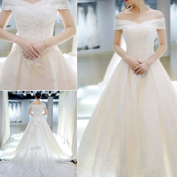 light main drs 2021 bride wedding tail luxury sen seri 2021 simple to shoulder woman, White
light main drs 2021 bride wedding tail luxury sen seri 2021 simple to shoulder woman, White