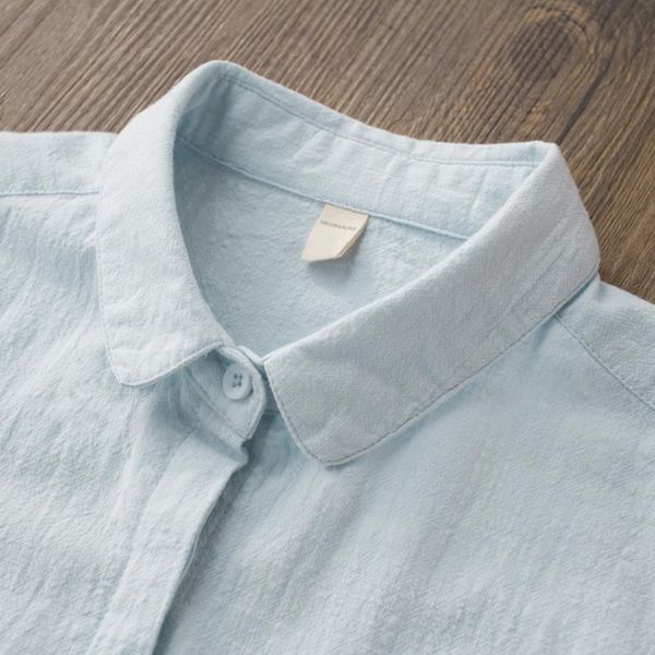 women's blouses & shirts 100% cotton women blouse and 2021 spring summer female solid turn-down collar office lady white outwear
women's blouses & shirts 100% cotton women blouse and 2021 spring summer female solid turn-down collar office lady white outwear