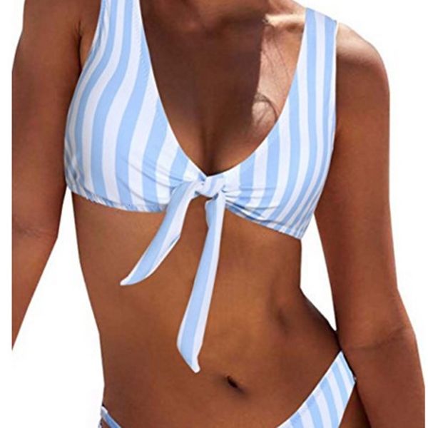 women's striped bow in 2021 low waist split triangle bikini swimsuit, White;black 
women's striped bow in 2021 low waist split triangle bikini swimsuit, White;black