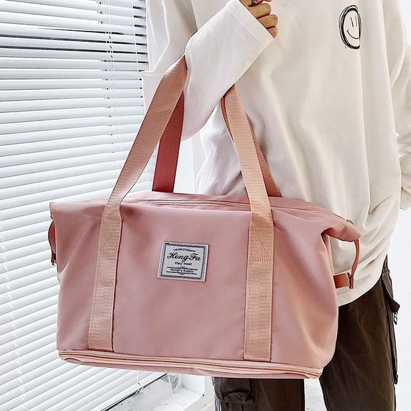 duffel bags fashion women's bag nylon waterproof travel for girls large capacity solid color shoulder leisure sports yoga
duffel bags fashion women's bag nylon waterproof travel for girls large capacity solid color shoulder leisure sports yoga