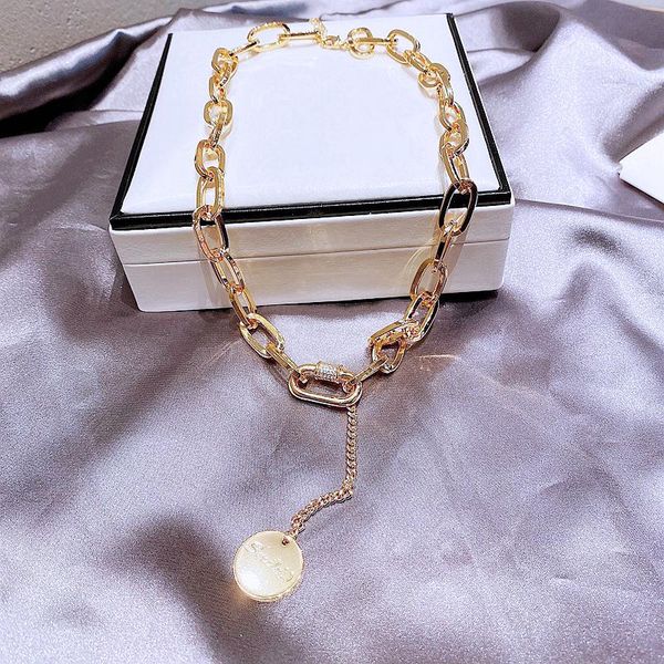 pendant necklaces migga fashion statement necklace gold color plated round long thick choker chain for women, Silver
pendant necklaces migga fashion statement necklace gold color plated round long thick choker chain for women, Silver