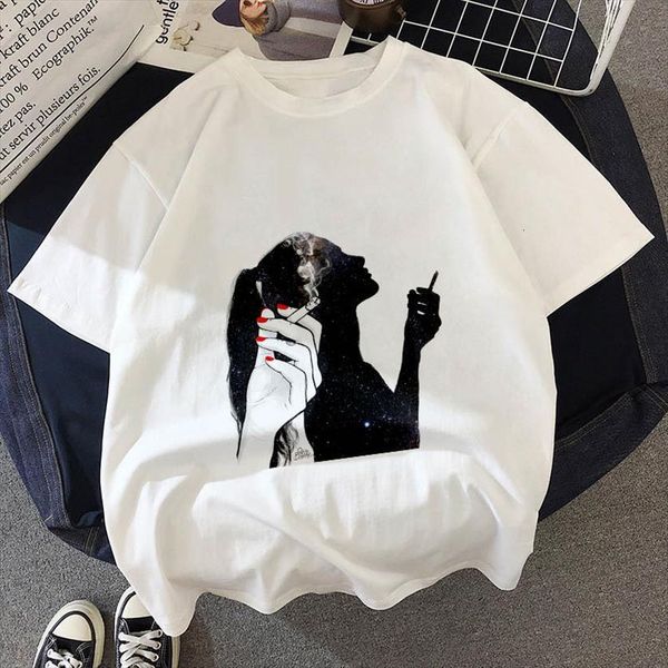 smoking girl printed fashion hipster women t shirts harajuku thin section tees clothing, White
smoking girl printed fashion hipster women t shirts harajuku thin section tees clothing, White