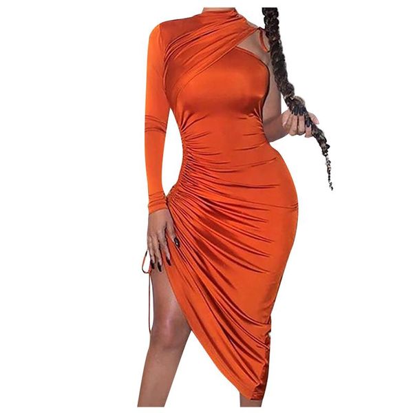 casual dresses women's tight dress bodycorn fashion silm pleated soild one shoulder bandage irregular long vestido, Black;gray
casual dresses women's tight dress bodycorn fashion silm pleated soild one shoulder bandage irregular long vestido, Black;gray