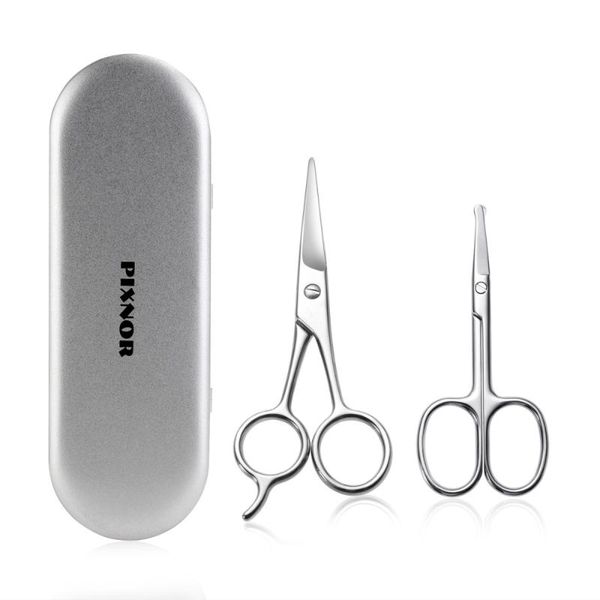 hair brushes set of 2pcs scissors safe stainless steel nose beard shaping tool moustaches trimmer, Silver
hair brushes set of 2pcs scissors safe stainless steel nose beard shaping tool moustaches trimmer, Silver