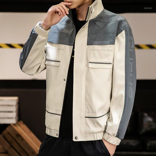 men's jackets 2021 spring bomber men windbreaker streetwear patchwork casual autumn youth clothes, Black;brown
men's jackets 2021 spring bomber men windbreaker streetwear patchwork casual autumn youth clothes, Black;brown