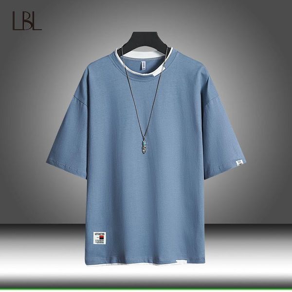 men's t-shirts summer t shirt fashion solid hip hop man oversize breathable short sleeve casual sportswear male loose streetwear, White;black
men's t-shirts summer t shirt fashion solid hip hop man oversize breathable short sleeve casual sportswear male loose streetwear, White;black