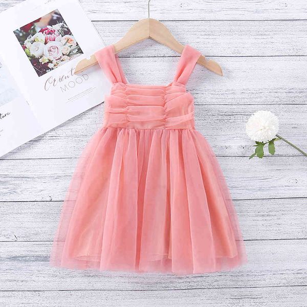 summer sleeveless baby girl pink mesh princess dress 0-24 months fashion solid toddler suspender 210515, Red;yellow
summer sleeveless baby girl pink mesh princess dress 0-24 months fashion solid toddler suspender 210515, Red;yellow