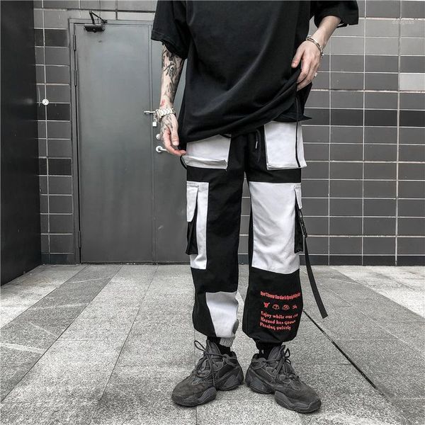 men's pants hip hop fashion casual track trousers streetwear harajuku hipster sweatpants multi pockets cargo harem jogger men, Black
men's pants hip hop fashion casual track trousers streetwear harajuku hipster sweatpants multi pockets cargo harem jogger men, Black