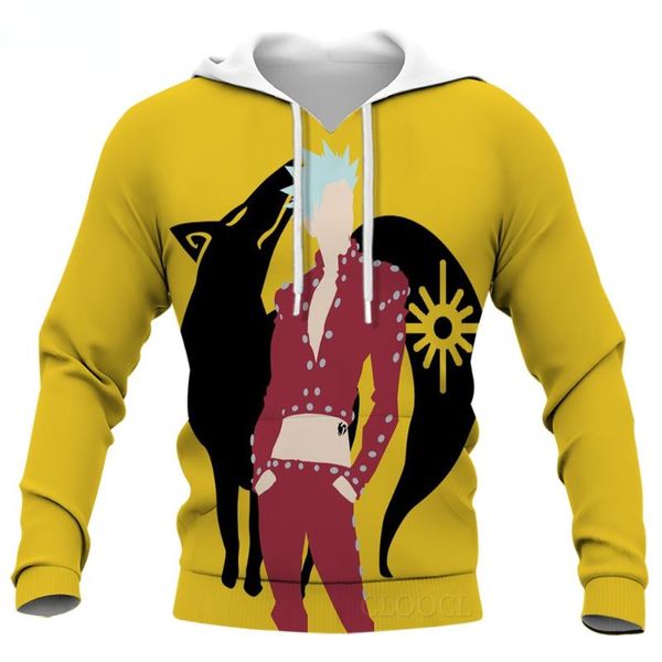 men's hoodies & sweatshirts cloocl men hoodie anime the seven deadly sins 3d all over printed long sleeve autumn hooded pullover suda, Black
men's hoodies & sweatshirts cloocl men hoodie anime the seven deadly sins 3d all over printed long sleeve autumn hooded pullover suda, Black