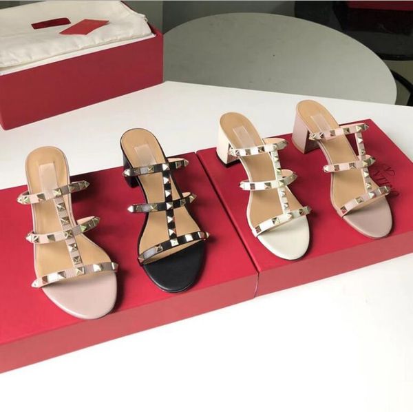 slippers 2021 summer v women's 6cm thick heels genuine leather sandals rivets square open toe women, Black
slippers 2021 summer v women's 6cm thick heels genuine leather sandals rivets square open toe women, Black