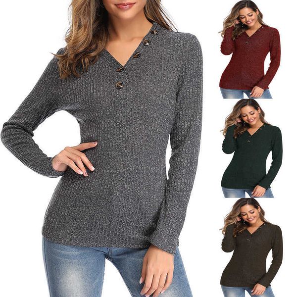 women's thermal sweater fall / winter 2021 v-ne button long sleeve slim solid pullover, White;black
women's thermal sweater fall / winter 2021 v-ne button long sleeve slim solid pullover, White;black