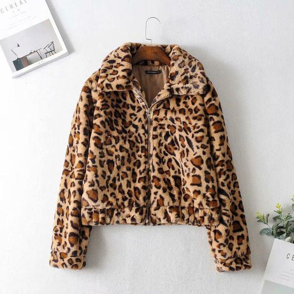 women's jackets 65-9896 european and american fashion leopard fur short jacket, Black;brown
women's jackets 65-9896 european and american fashion leopard fur short jacket, Black;brown
