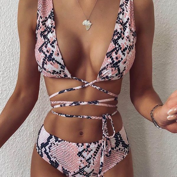 snake print bikinis 2021 mujer push up swimwear women high waist swimsuit bandage set beach wear biquinis bathing one-piece suits
snake print bikinis 2021 mujer push up swimwear women high waist swimsuit bandage set beach wear biquinis bathing one-piece suits