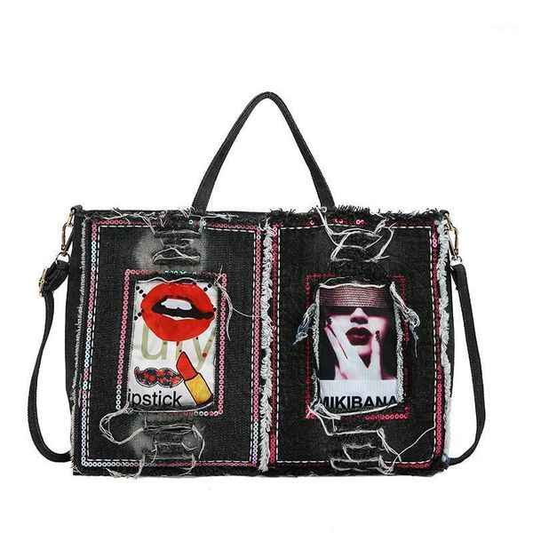 evening bags d&t 2021 fashion selling one shoulder bag handle women canvas cartoon printing punk style high-capacity zipper casual 
evening bags d&t 2021 fashion selling one shoulder bag handle women canvas cartoon printing punk style high-capacity zipper casual