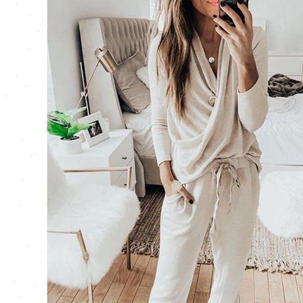 pajamas v neck womens sleepwears long sleeve lace up pants solid lounge wear casual outfits homewear 2pcs set plus size, Black;red
pajamas v neck womens sleepwears long sleeve lace up pants solid lounge wear casual outfits homewear 2pcs set plus size, Black;red