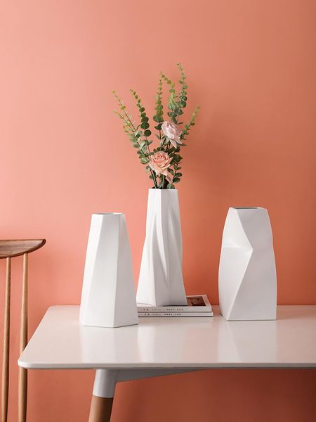 vases white vase art porcelain modern wedding rustic home geometric minimalist office accessories floor jarrones bg50vs 
vases white vase art porcelain modern wedding rustic home geometric minimalist office accessories floor jarrones bg50vs