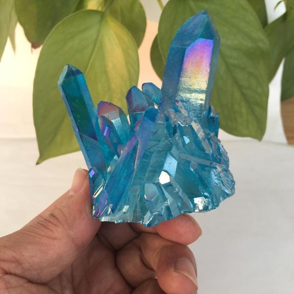 rare and beautiful sky blue flame halo quartz crystal cluster specimen healing energy stone decorative objects & figurines
rare and beautiful sky blue flame halo quartz crystal cluster specimen healing energy stone decorative objects & figurines